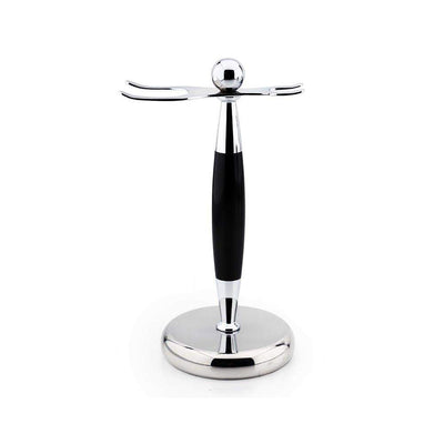 Duel Stainless Steel Shaving Stand - Brush & Razor