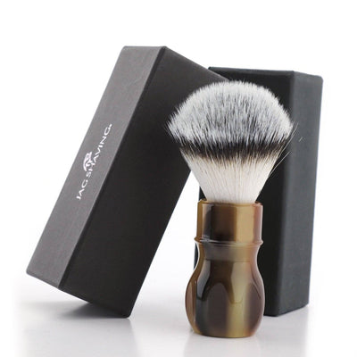 JAG's Eco-Friendly Synthetic Hair Shaving Brush - Brown - JAG SHAVING