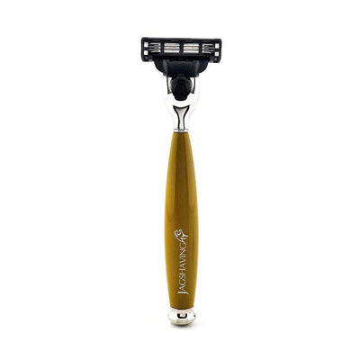 Mustard Color Mach 3 Compatible Shaving Razor