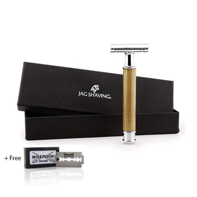 JAG's Unique Design Safety Razor - Bamboo Handle